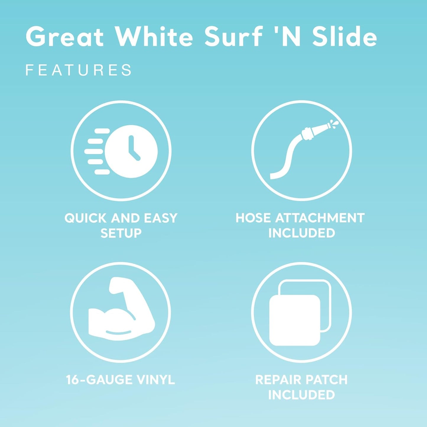 🌊Outdoor Inflatable Water Slide🏄‍♀️ (Includes 2 Surfboards)