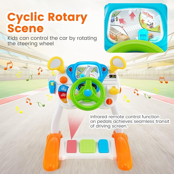 🎁Kids Driving Simulation Toy-The Perfect Birthday Gift!