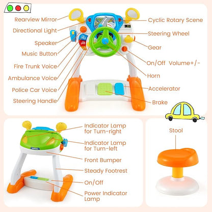 🎁Kids Driving Simulation Toy-The Perfect Birthday Gift!