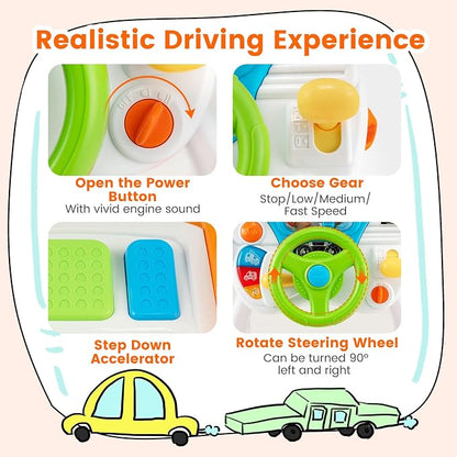 🎁Kids Driving Simulation Toy-The Perfect Birthday Gift!