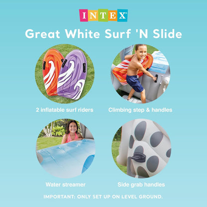 🌊Outdoor Inflatable Water Slide🏄‍♀️ (Includes 2 Surfboards)
