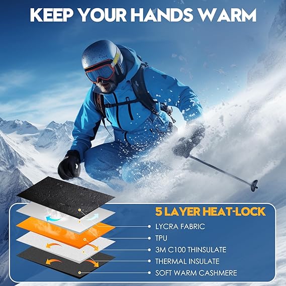 🎁Winddichte Touchscreen-Winterhandschuhe – Thermische Wärme für Herren & Damen