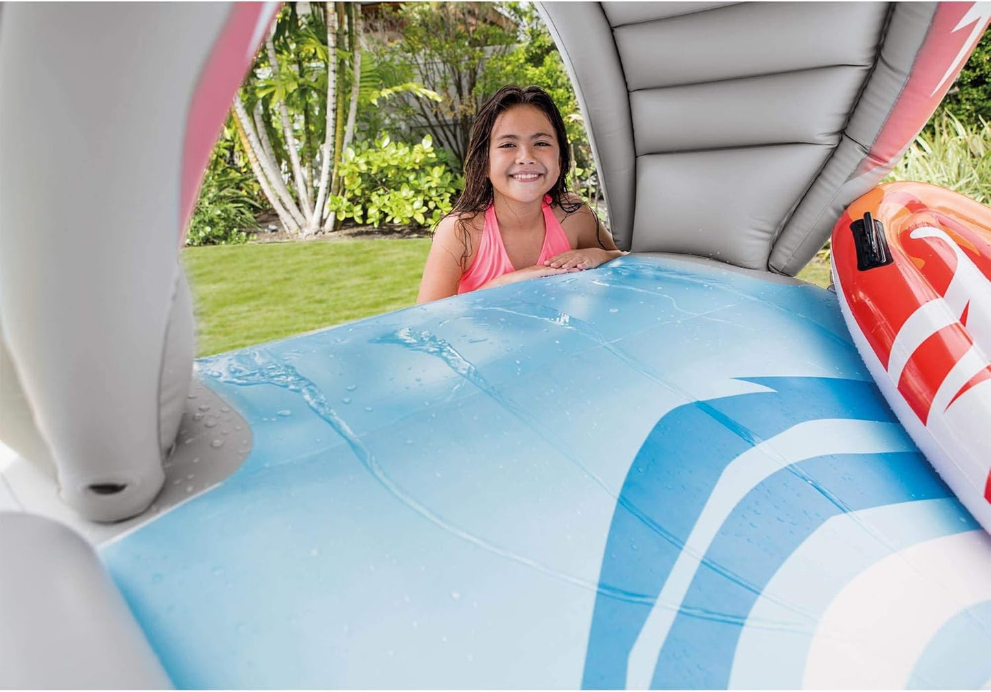 🌊Outdoor Inflatable Water Slide🏄‍♀️ (Includes 2 Surfboards)