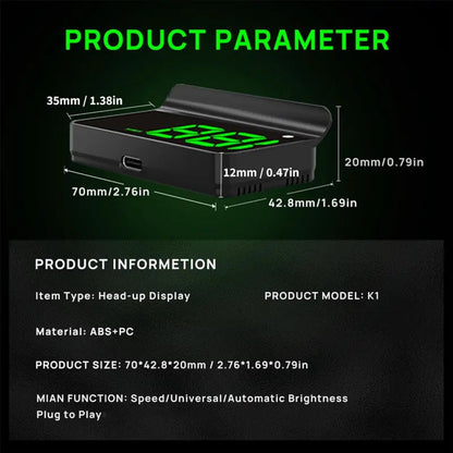 ✨Hot Sale 60% RABATT🚘Head-up Display Auto GPS Digital Tacho🔮