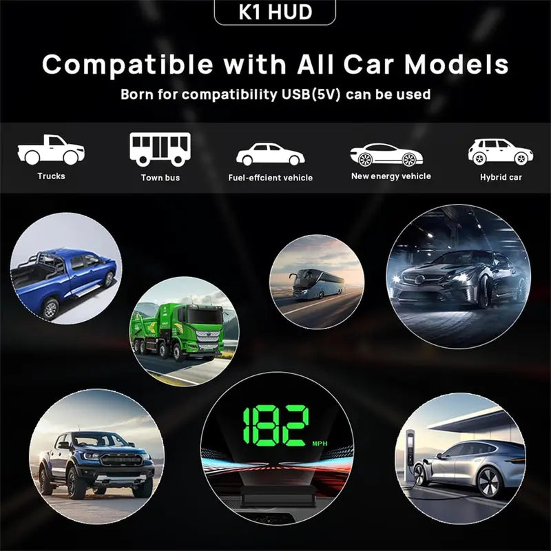 ✨Hot Sale 60% RABATT🚘Head-up Display Auto GPS Digital Tacho🔮