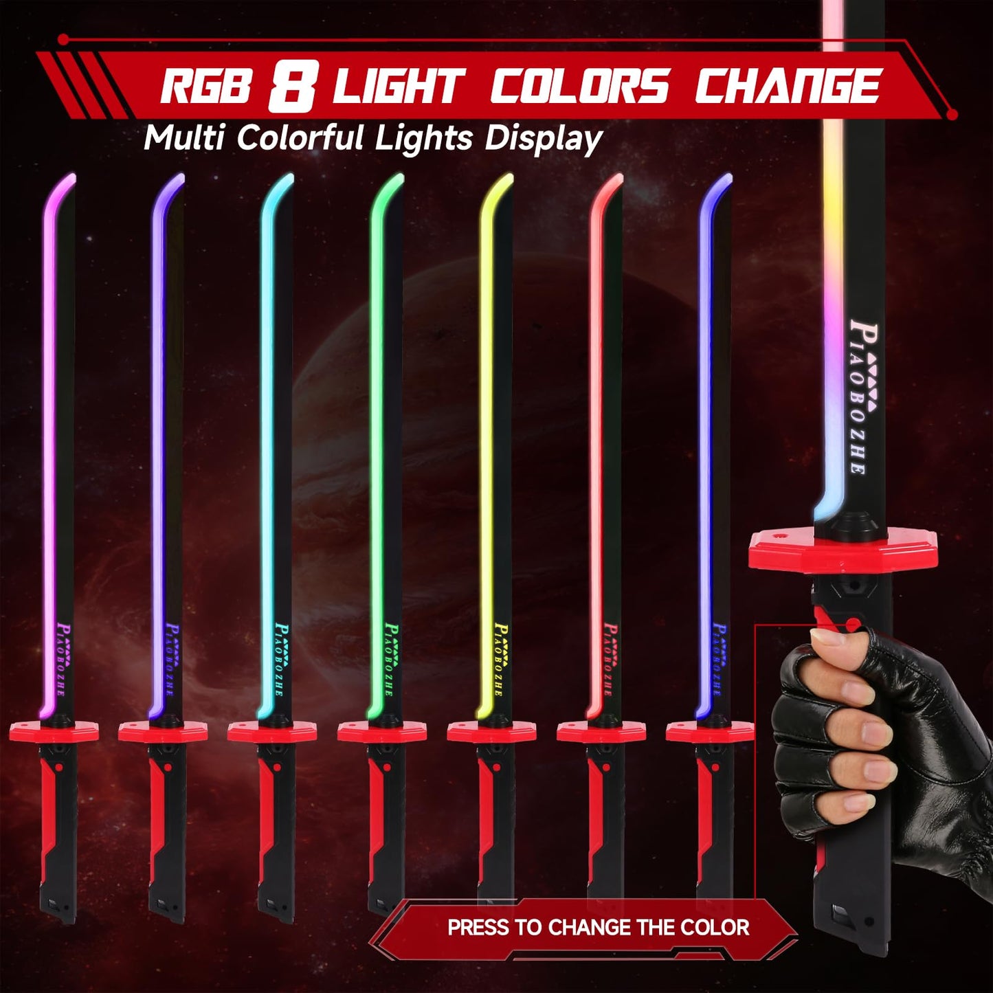 ⚔️Cyberpunk-Spark-Klinge | RGB-LED-Nebelschwert mit Soundeffekten