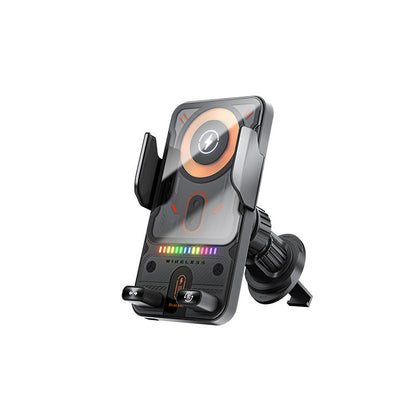 Intelligente 2-in-1 Auto-Handyhalterung mit automatischer Drehung und kabelloser Ladefunktion