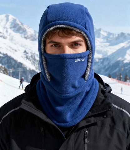 Unisex Winter Warme Halsmaske Ohrenschutz Einteiler-Mütze